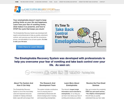 Emetophobia Recovery System – Start Overcoming Your Emetophobia Today – Resources and Help for Overcoming Emetophobia