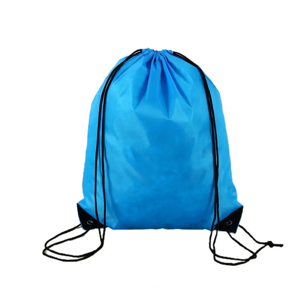 1 Pc Outdoor Backpack Bag Multi-functional Multi-color Mini Folding Double-shoulder Drawstring Nylon Woven Bag Sports Backpack