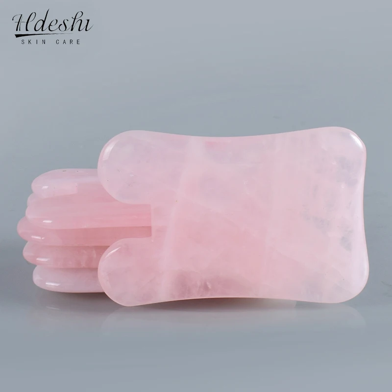 100% Natural Jade Stone Gua sha Board Massage Rose Quartz Guasha Plate Jade Face Beauty Health Massage Tools For Face Neck Back