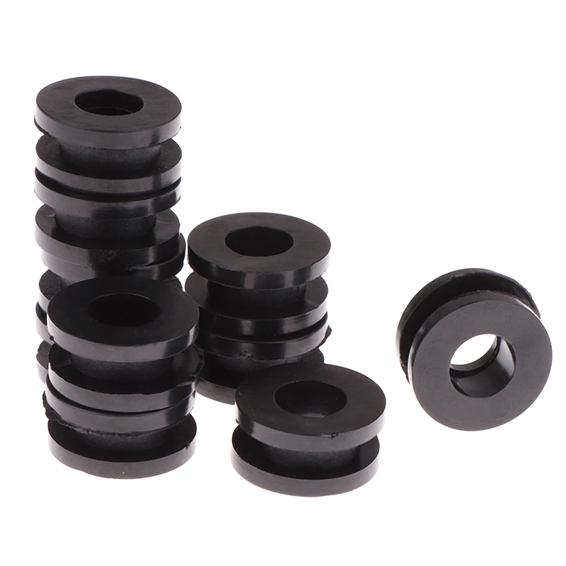 10Pcs Black Motorcycle Side Cover Rubber Grommets Gasket Fairings For Honda For Suzuki CBR GSXR Ninja ZX YZF Kawasaki