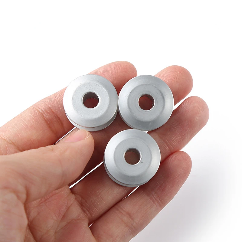 10pcs/lot Industrial Aluminum Bobbins Metal Spools Carft For Singer Brother Sewing Machine Tools