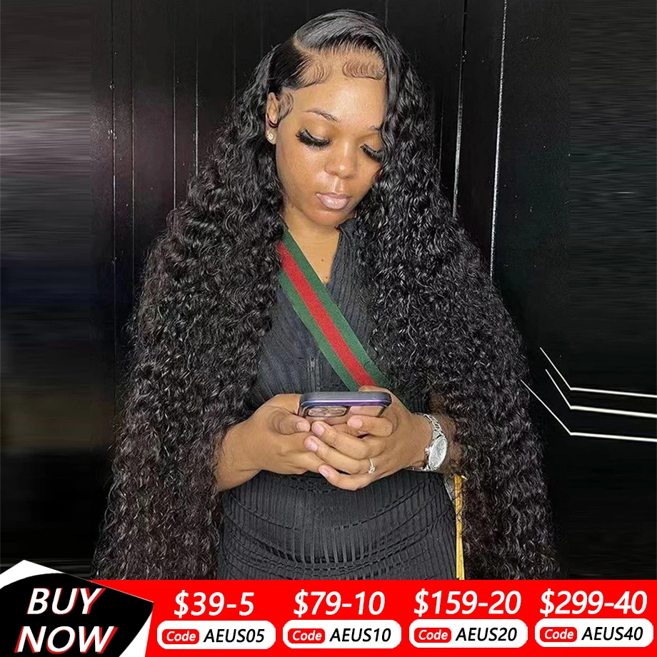 13×6 Hd Lace Frontal Wig Brazilian Human Hair Wigs For Women 13×4 Pre Plucked Wet And Wavy 30 40 Inch Deep Wave Lace Front Wigs