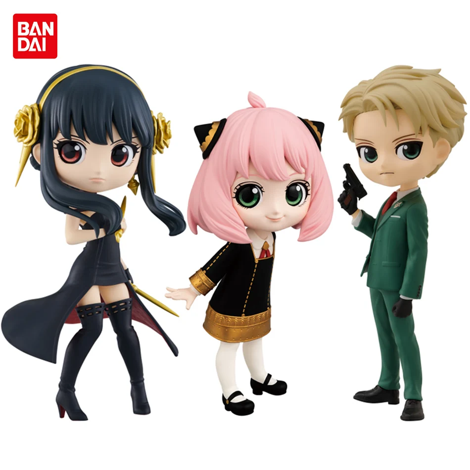 15cm Anime Spy X Family Action Figure Anya Forger Yor Loid Kawaii Qposket Figural PVC Model Toys Kids Birthday Gifts