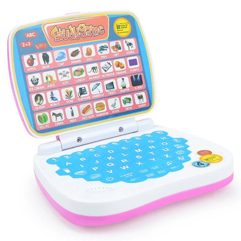 Learning Small Laptop Toy for Kids Toddlers Boys Girls Computer for Aphabet, Numbers, Words, Spelling, , Music