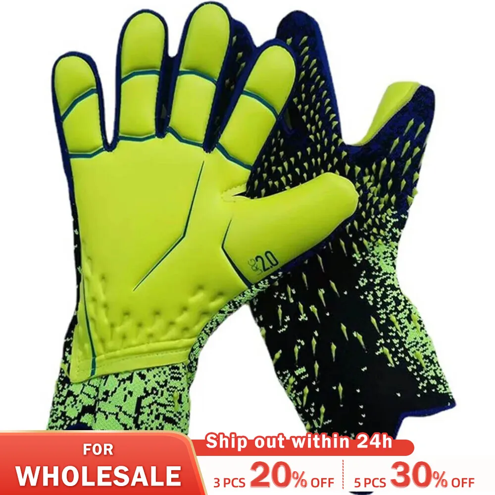 Goalkeeper Gloves Strong Grip for Soccer Goalie Goalkeeper Gloves with Size 6/7/8/9/10 Football Gloves for Kids Youth and Adult