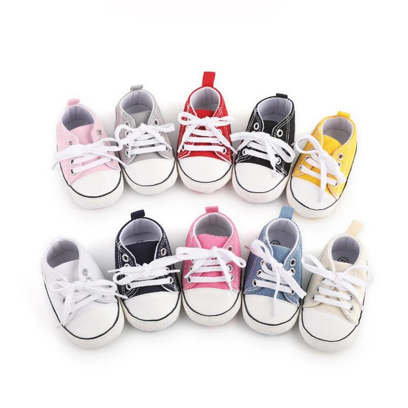 Print Canvas Baby Sports Sneakers For Newborn Baby Boys Girls First Walkers Shoes Infant Toddler Soft Sole Baby Shoes