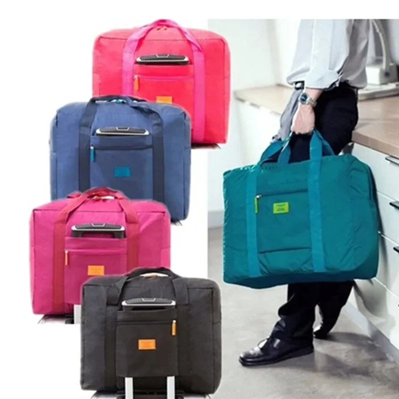 Foldable Travel Duffel Bag Lightweight Travel Bag for Women and Men Tote Carry On Luggage Bag Weekender Overnight Bags