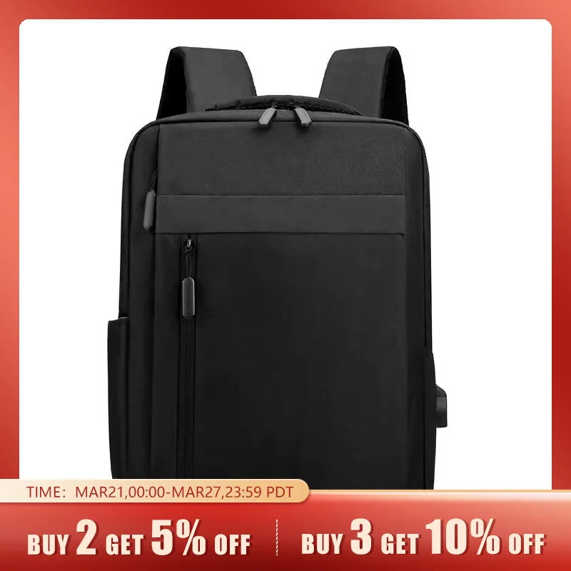 Business Laptop Backpack Large Capacity Multifunctional Usb Charging Waterproof Film Backbag Casual Shoulder Bag For Men