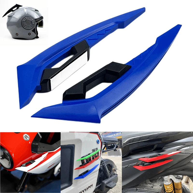 Motorcycle Front Fairing Winglets 1pair Universal Side Spoilers Dynamic Wing Sticker Motorcycle Winglet Aerodynamic