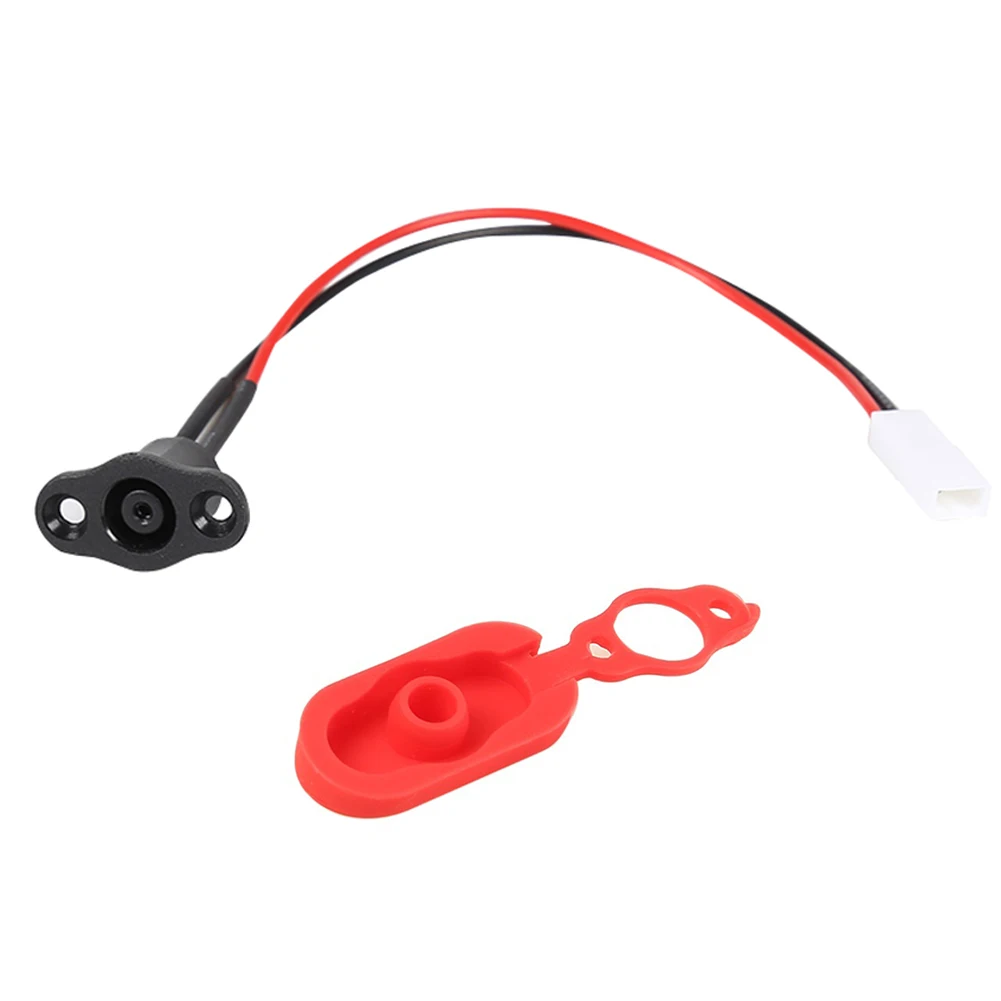 Power Charger Cord Cable Plug Cover Set Outdoor Electric Scooter +Charging Port Scooters Sports Entertainment for M365