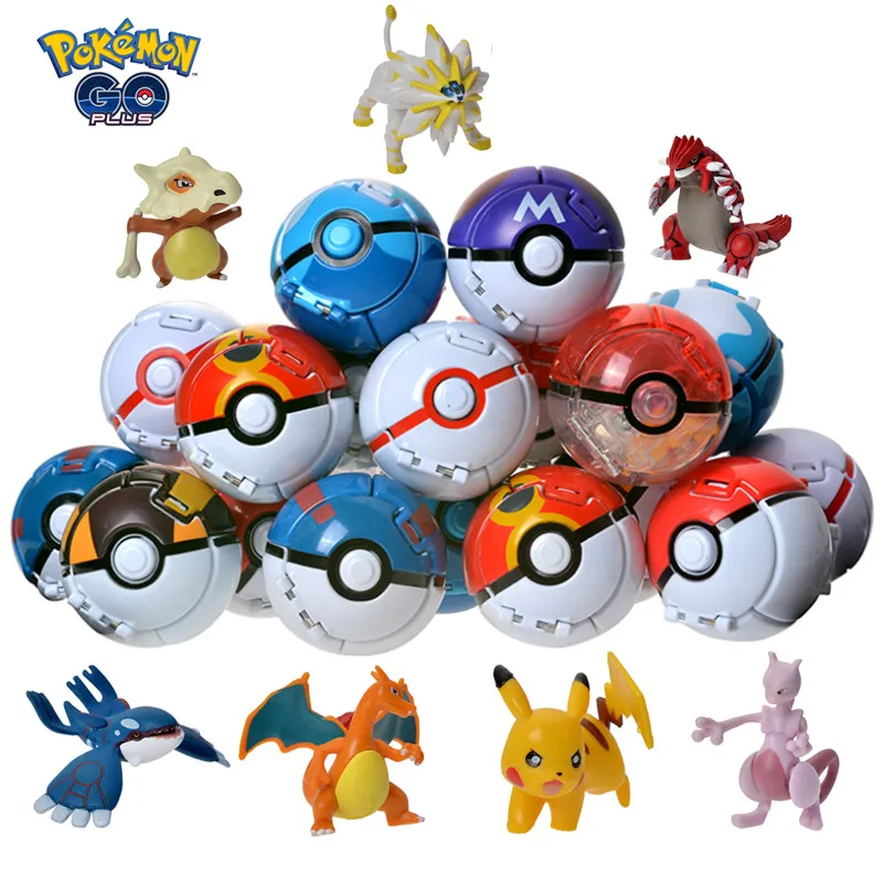 18 Styles New Pokemon Pokeball Deformation Toys Pikachu Charmander Blastoise Mewtwo Action Figure Anime Model Children’s The Toy