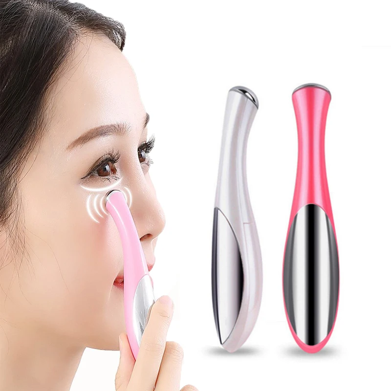 1pcs Free Shipping Vibration Eye Face Massager Anti-Ageing Wrinkle Dark Circle Pen Removal  Beauty Eye Care Pen massage