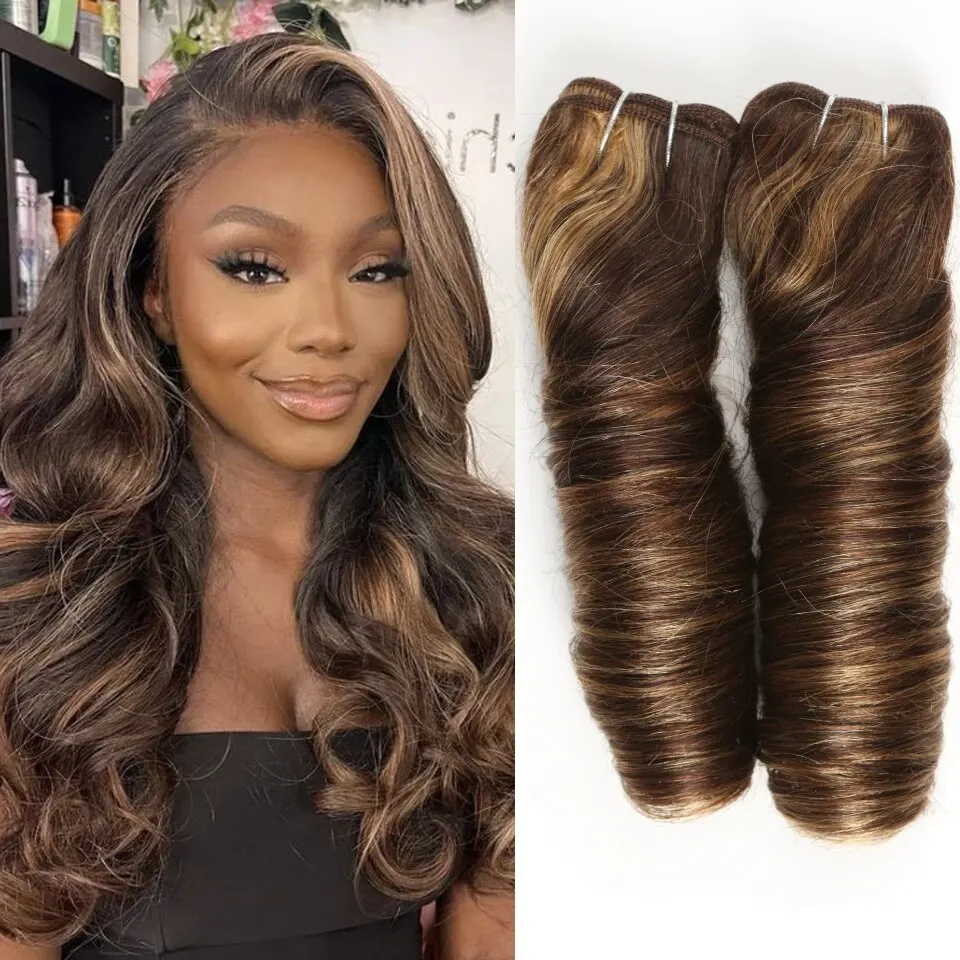 2 Pcs/Pack Loose Wave Brazilian Hair Weave Bundles 10-18 Inch Human Hair Bundles For Women Bundles Sale Human Hair Extension