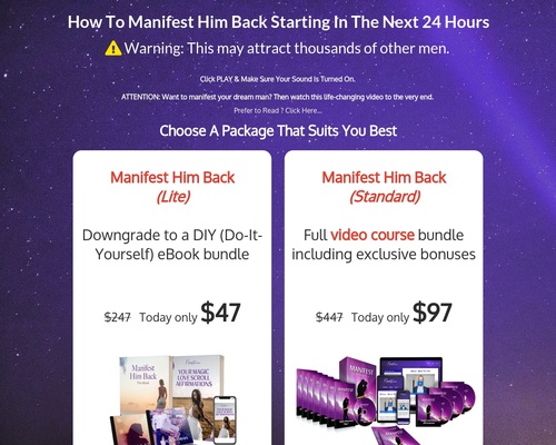 2021 Brand New Relationship Offer- Manifest Him Back