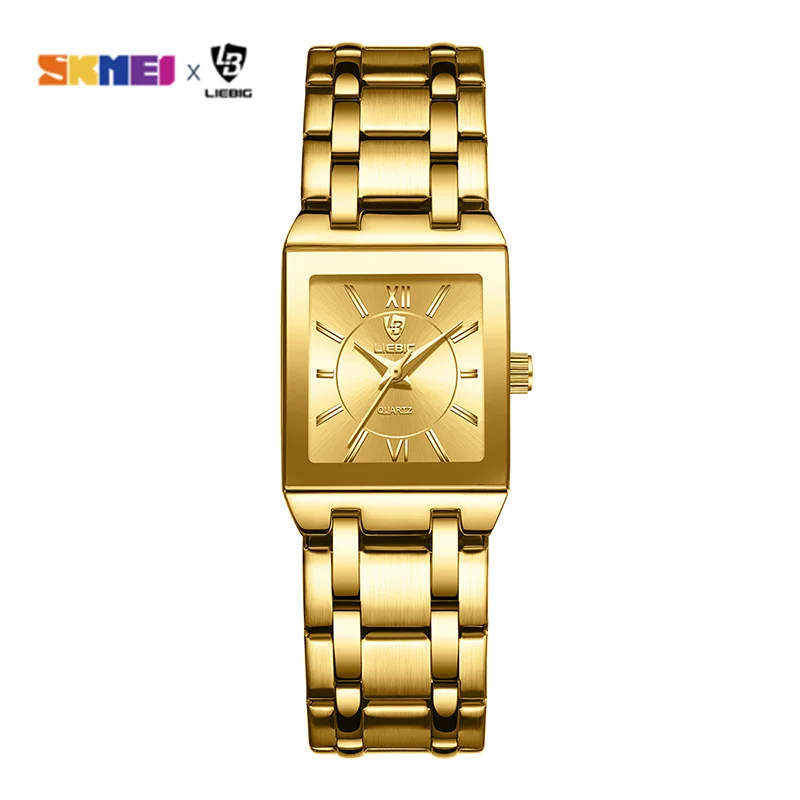 2022 Luxury Golden Quartz Wristwatches For Women Ladies Fashion 30m Waterproof Female Girl Watches Relogio Feminino Clock L1029