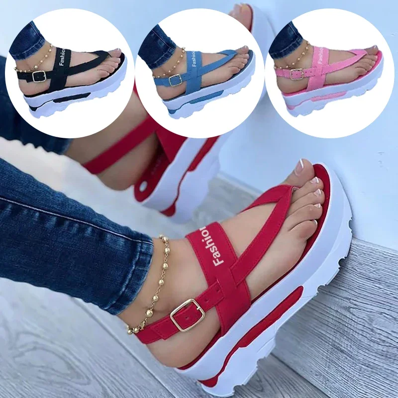 2023 New Sandals Shoes Women Flip Flops Women’s Shoes Casual Ladies Shoes Buckle Women Shoe Open Toe Slipper Female Footwear