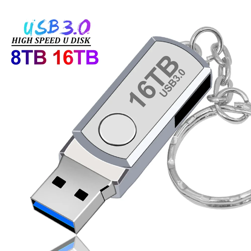 2024 New Usb 3.0 16TB High Speed Pendrive 8TB Metal Cle Usb Flash Drive 4TB 2TB Portable SSD Memoria Usb Pen Drive Free Shipping