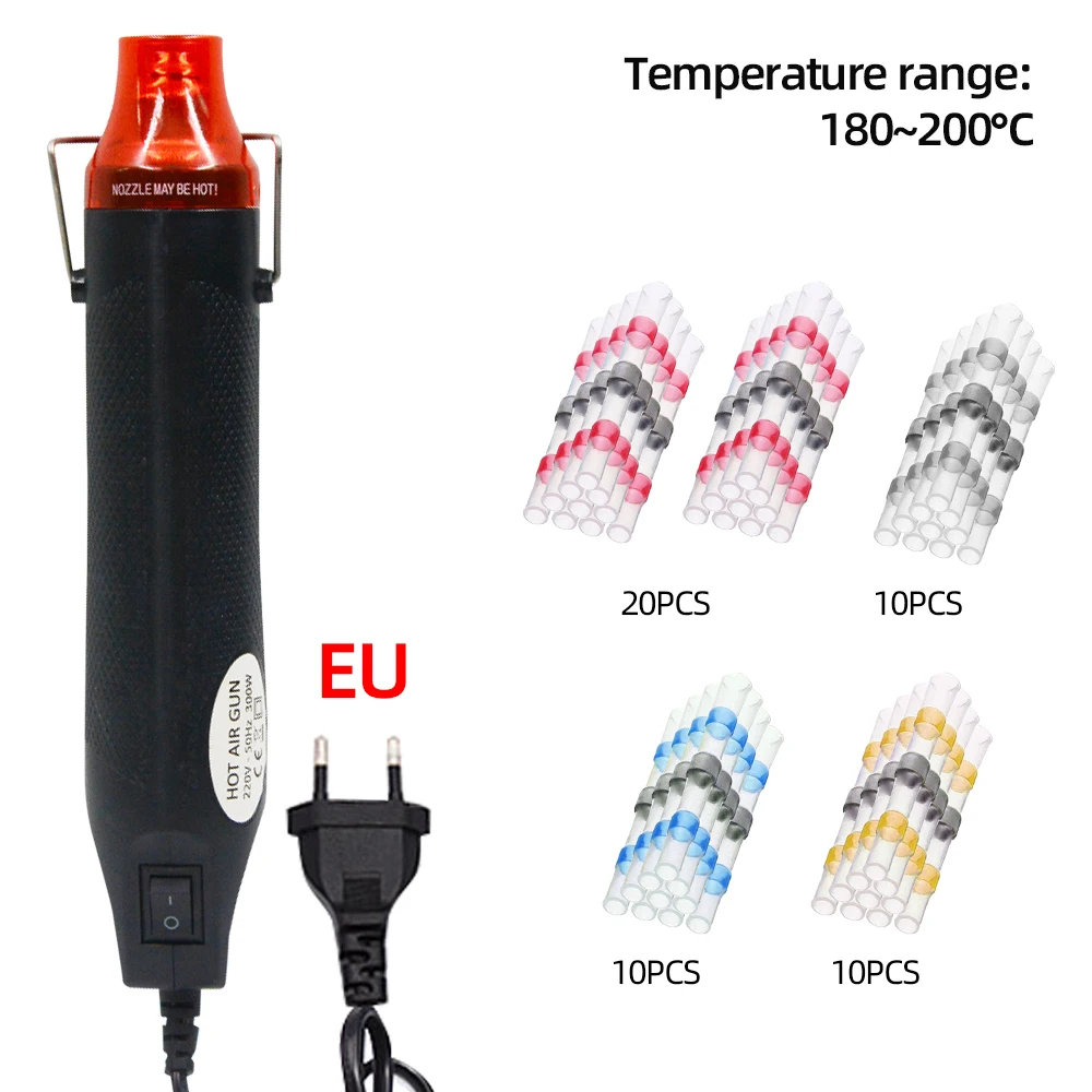 220V DIY Using Heat Gun Electric Power tool hot air 300W temperature Gun with supporting seat Shrink Plastic DIY tool color