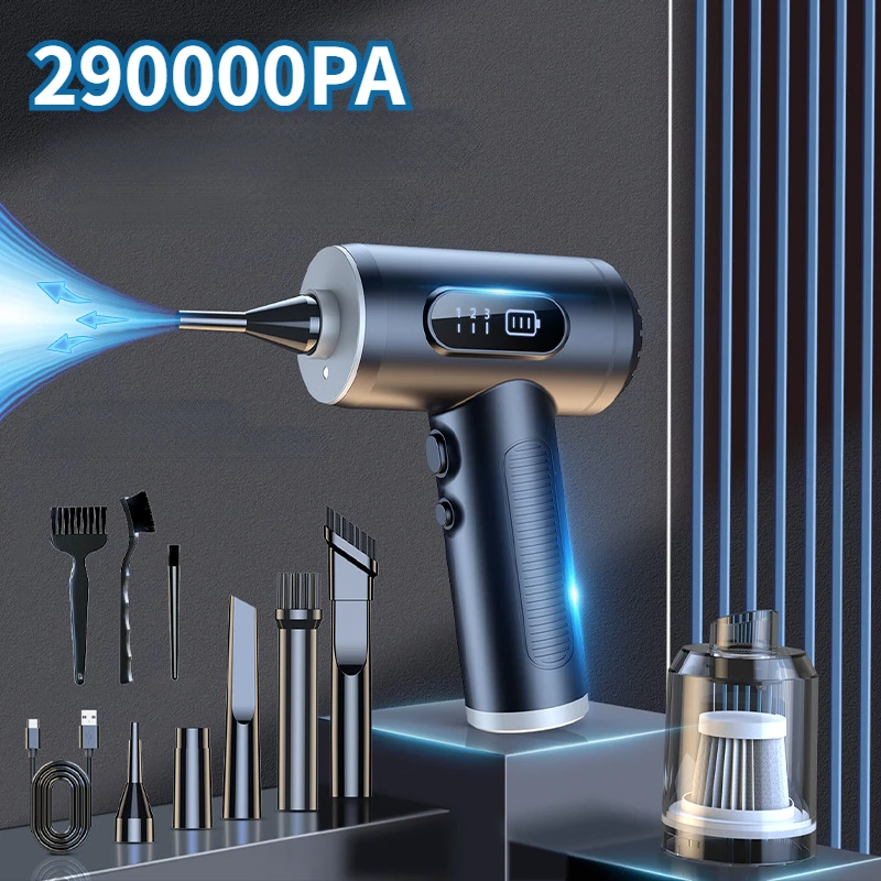 290000Pa Car Vacuum Cleaner Wireless Vacuum Cleaner Handheld Vacuum Pump Cordless Robot for Car Home Appliance Strong Suction