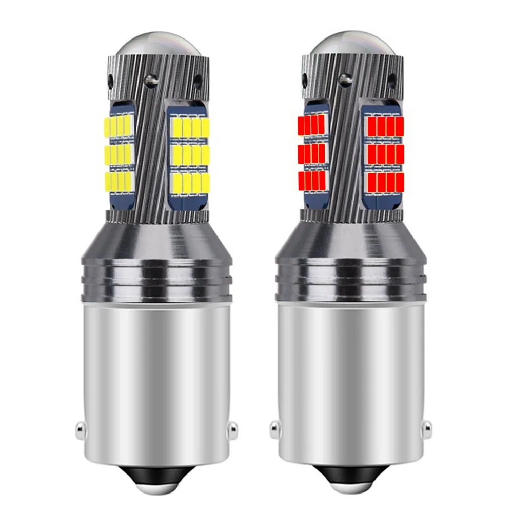 2pcs 1156 BA15S 7506 P21W R10W R5W Super Bright 2016 LED Car Brake Bulbs Turn Signals Auto Backup Reverse Lamps DRL Light 12V