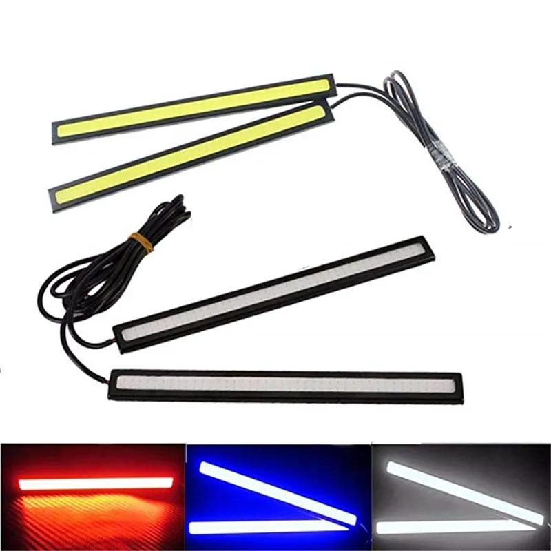 2pcs New 17cm LED COB  Daytime Running Light Waterproof DC12V Car Light Source Parking Fog Bar Lamp S10