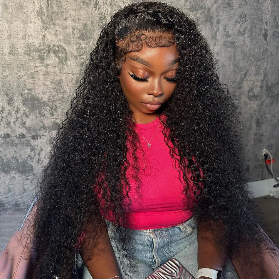 40 Inch Curly Lace Front Human Hair Wigs For Black Women Pre Plucked Brazilian Hair 13×4 Deep Wave Frontal Wig 13×6 Hd Lace Wig