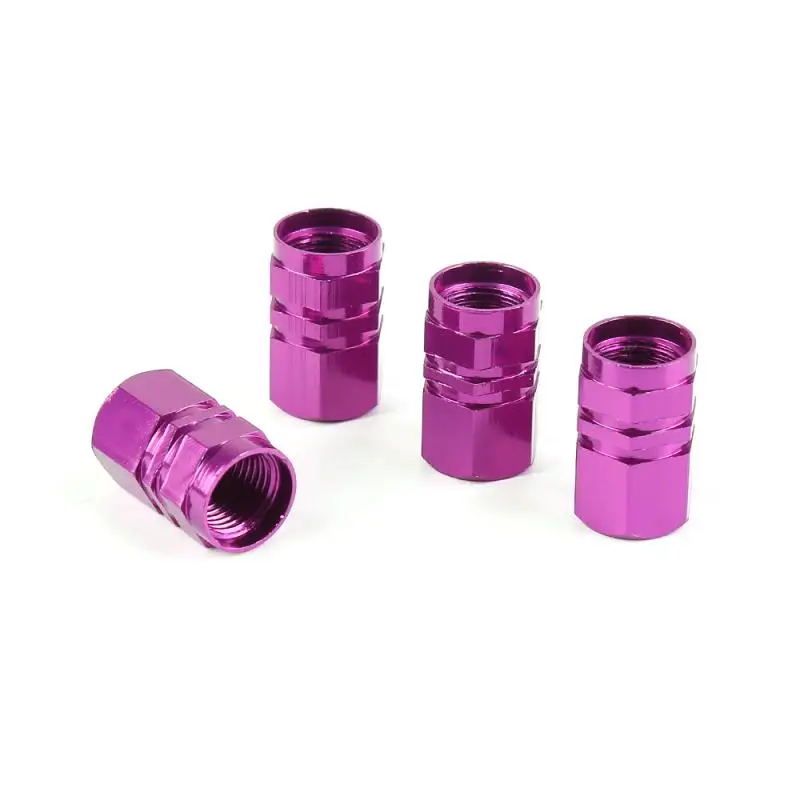 4Pcs Aluminum Alloy Car Wheel Tire Valve Caps Tyre Rim Stem Covers Airdust Waterproof For Automobiles Motorcycles Accessories