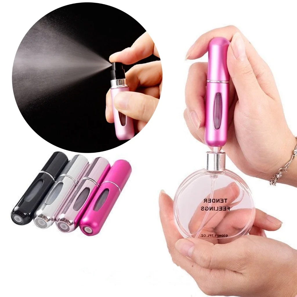 5/8ml Portable Mini Refillable Perfume Bottle with Spray Scent Pump Home Travel Empty Cosmetic Containers Spray Atomizer Bottles