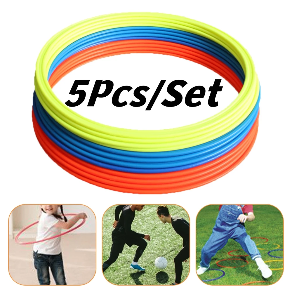 5Pcs/Set Agility Training Rings Portable 5pcs/set Football Soccer Speed Agility Training Rings Sport futbol Training Equipment