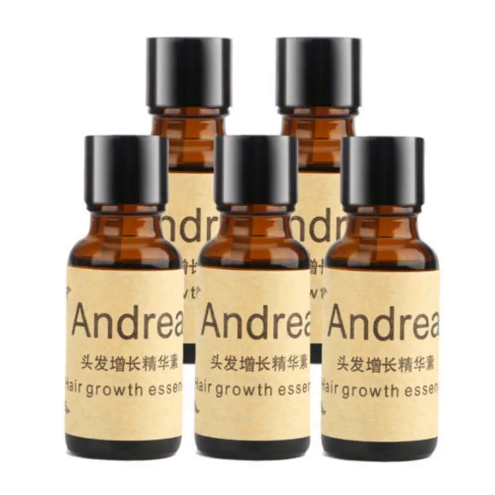 5pcs Andrea Hair Growth Ginger Oil Natural Plant Essence Faster Grow Hair Tonic Growing Shampoo No Hair Loss Hair Care Beauty