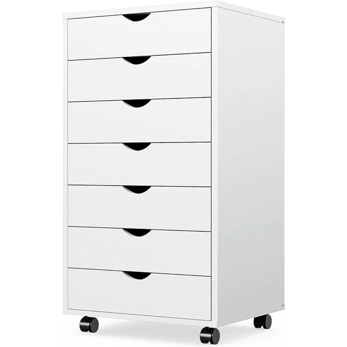 7 Chest of Drawers – Dresser Storage Cabinet Wooden Dresser, White Drawer Wooden Tissue Furniture for Office, Home