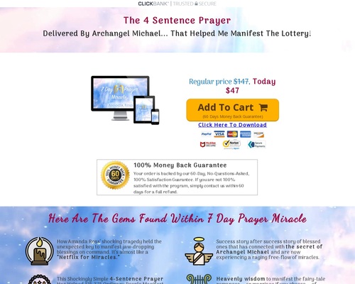 7 Day Prayer Miracle – 2021 New Spirituality Offer – High EPCs