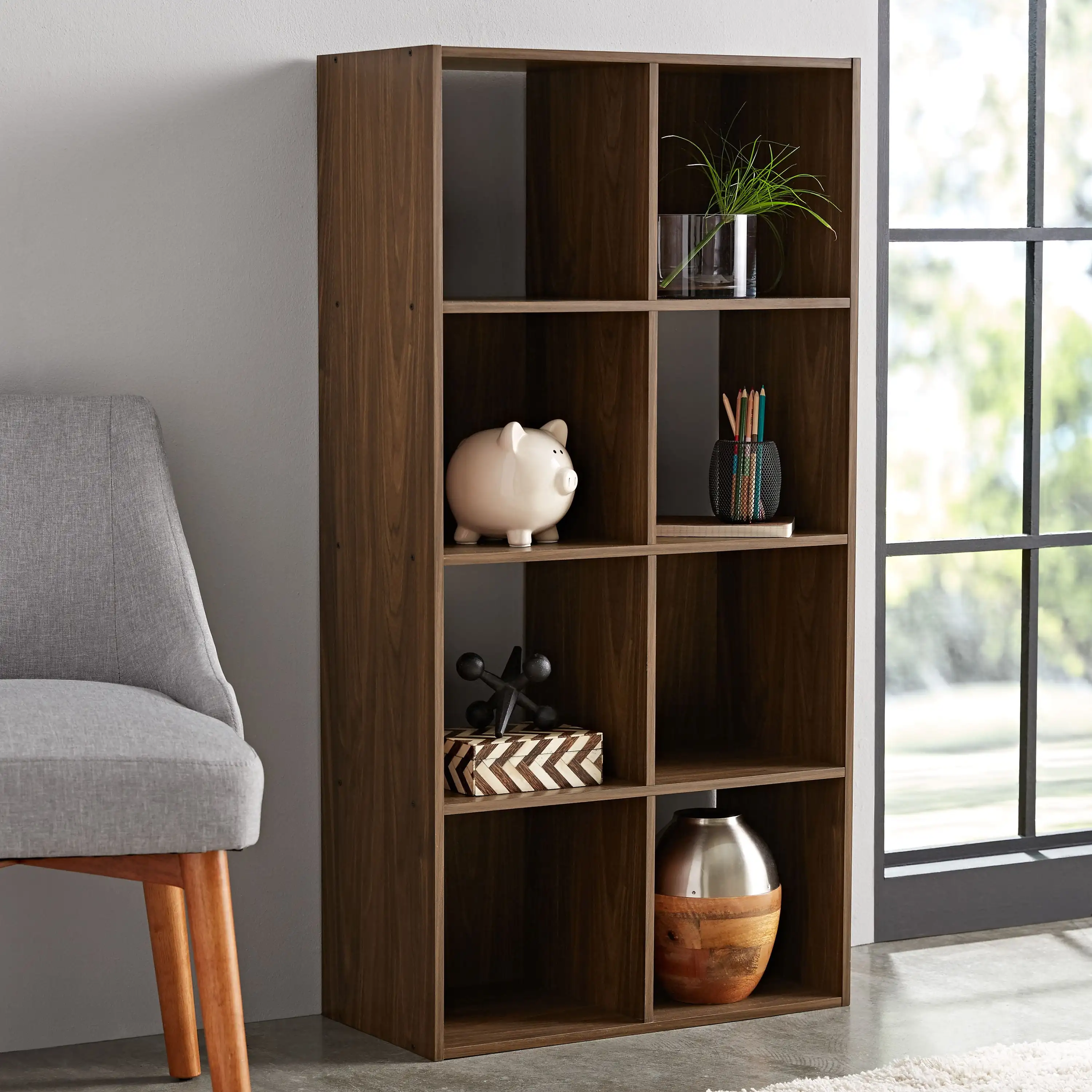 8-Cube Storage Organizer, Book Shelf Furniture