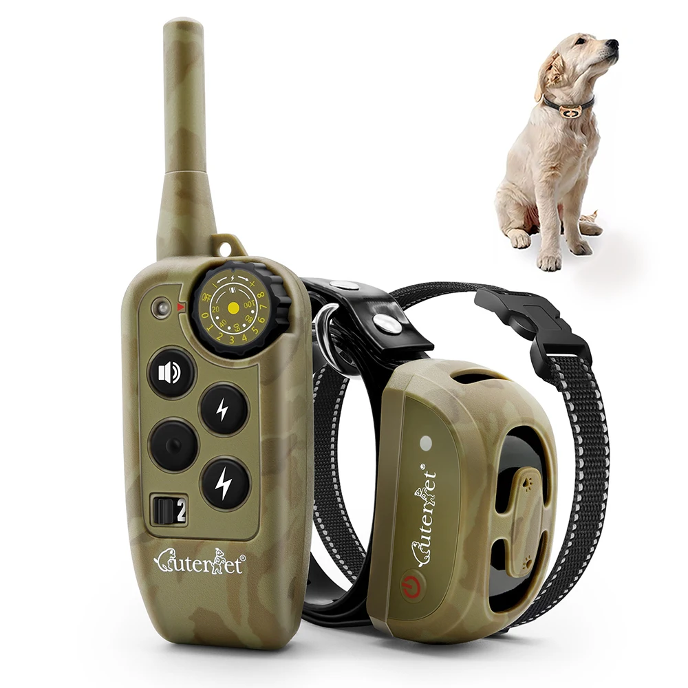 800m Electric Dog Training Collar Remote Control Rechargeable Dog Bark Collar Waterproof Anti Barking Device For All Size Dog