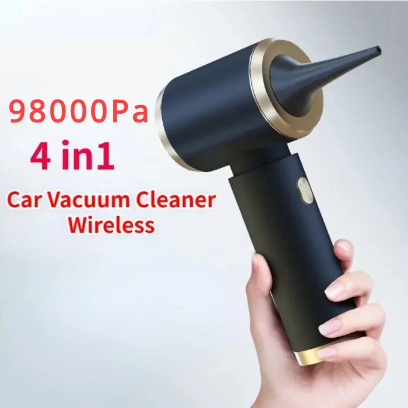 98000PA Wireless Car Vacuum Cleaner 4 IN 1Portable Hand Held Cleaner for Home Appliance Powerful Cleaning Machine Car Cleaner