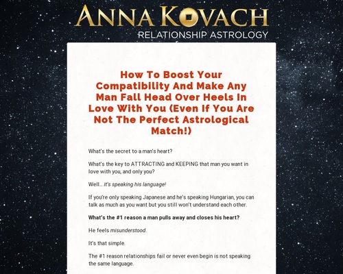 Anna Kovach’s VIP Astrology Consultation & Book Funnels