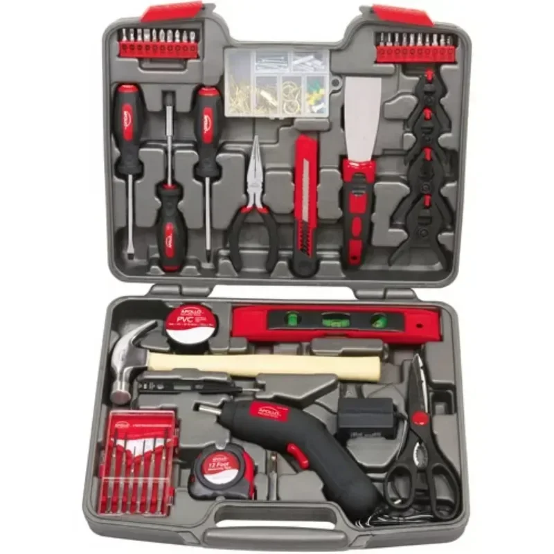 Apollo Tools DT8422 144-Piece Household Tool Kit Tool Kit Hand Tools Carpenter Tool | USA | NEW