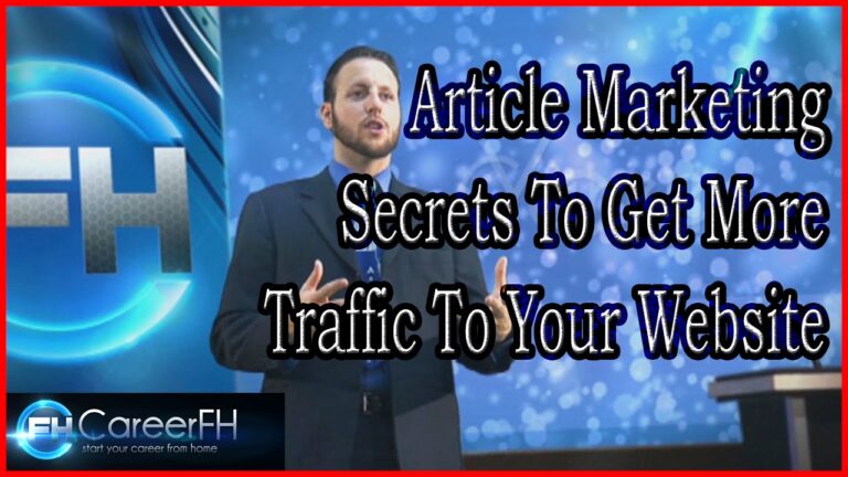 Article Marketing Secrets To Get More Traffic | http://careerfh.com