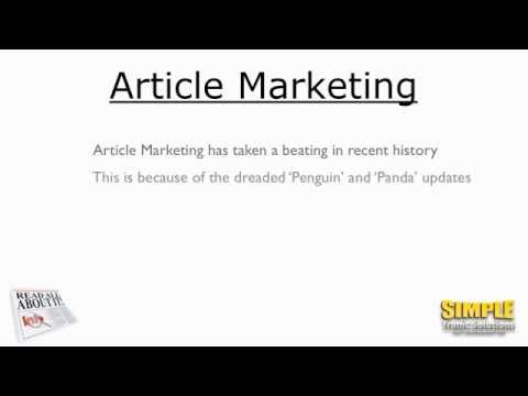 Article Marketing – Tutorial