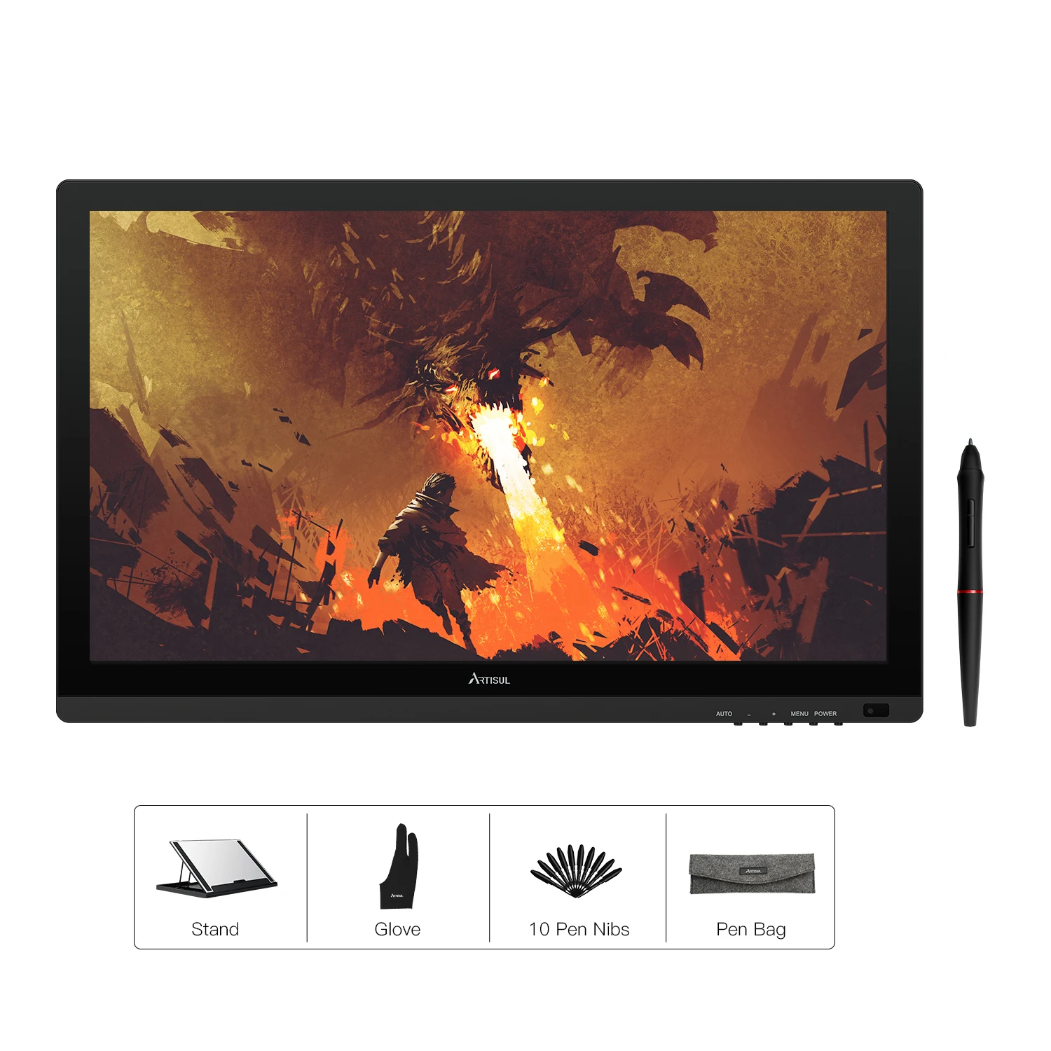 Artisul D22S Graphic Tablet with Screen 21.5 inch Pen Display Electronics Battery-free Digital Drawing Tablet Monitor 8192 Level