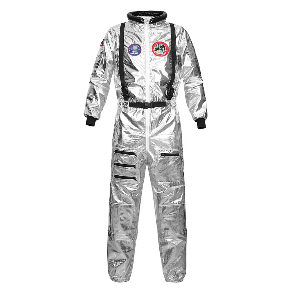 Astronaut Costume for Men Spaceman Coverall Astronaut Costumes  Adult Space Halloween Cosplay Jumpsuit