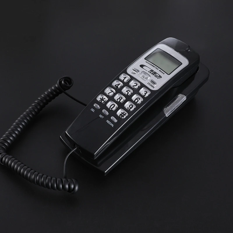 B666 Corded Phone Flash Redialing and LCD Display Corded Landline Telephone FOR Home Office