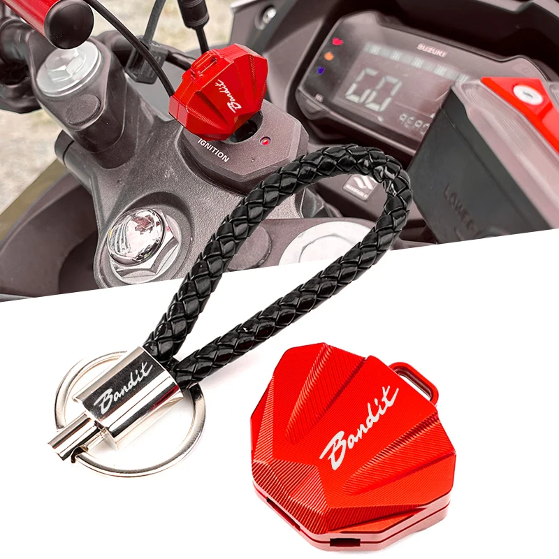 BANDIT Accessories Motorcycle CNC Keychain Case Shell & Keychain Key Ring For SUZUKI Bandit 400 600 650 1200 1250 1250S