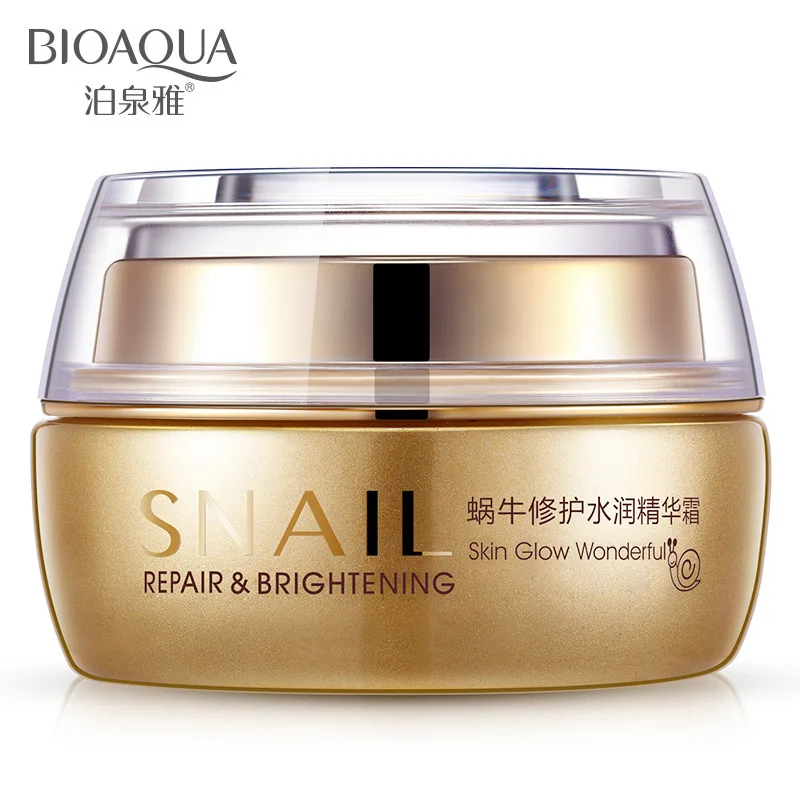 BIOAQUA Brand Snail Deep Nourishing Repair Facial Cream Anti-aging Anti Wrinkle Cream Beauty Miracle Glow Day & Night Cream