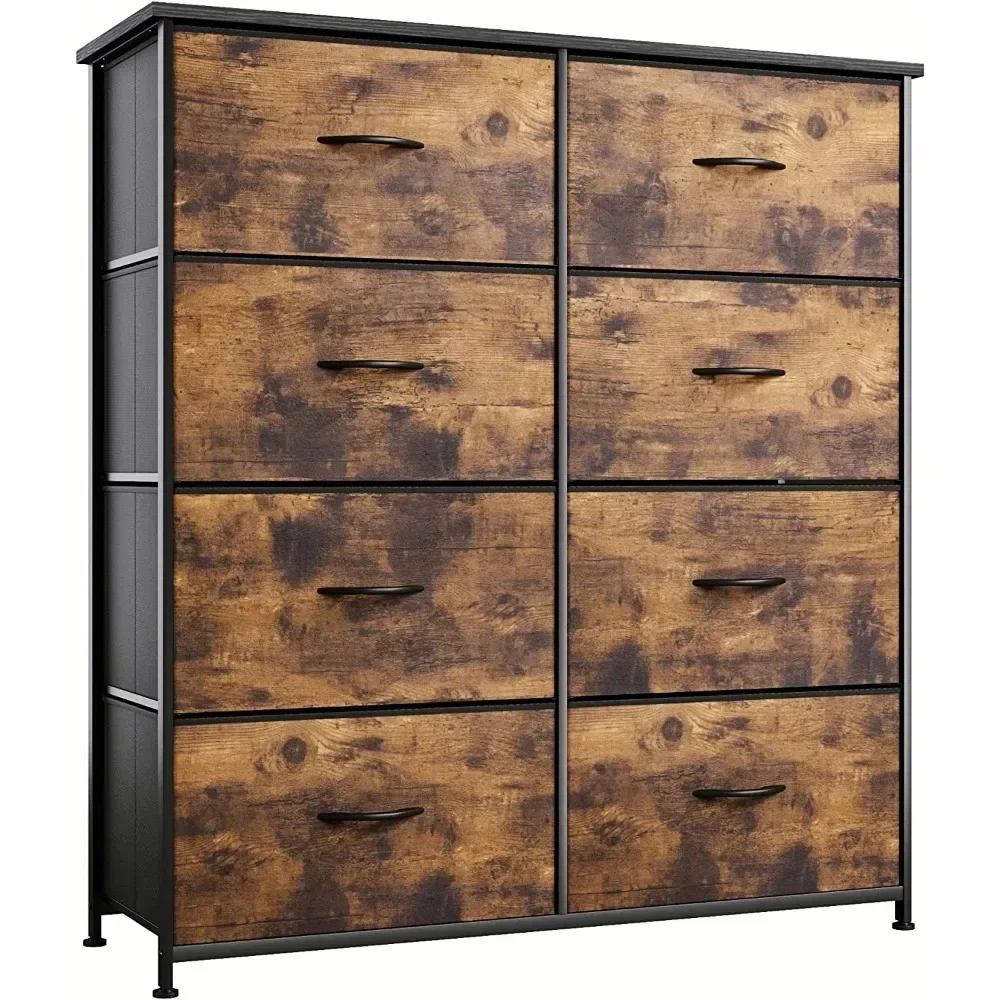 BOUSSAC 8-Drawer Fabric Dresser, Furniture Storage Tower Cabinet, Organizer for Bedroom, Living Room, Hallway, Closet & Nursery