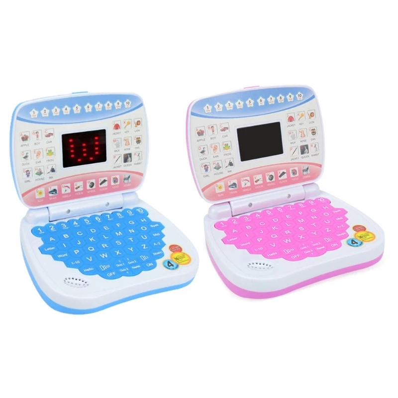 Baby Electronic English Learning Laptop Toy Enlightenment Laptop Computer Early Education Playing Toy for Boys Girls