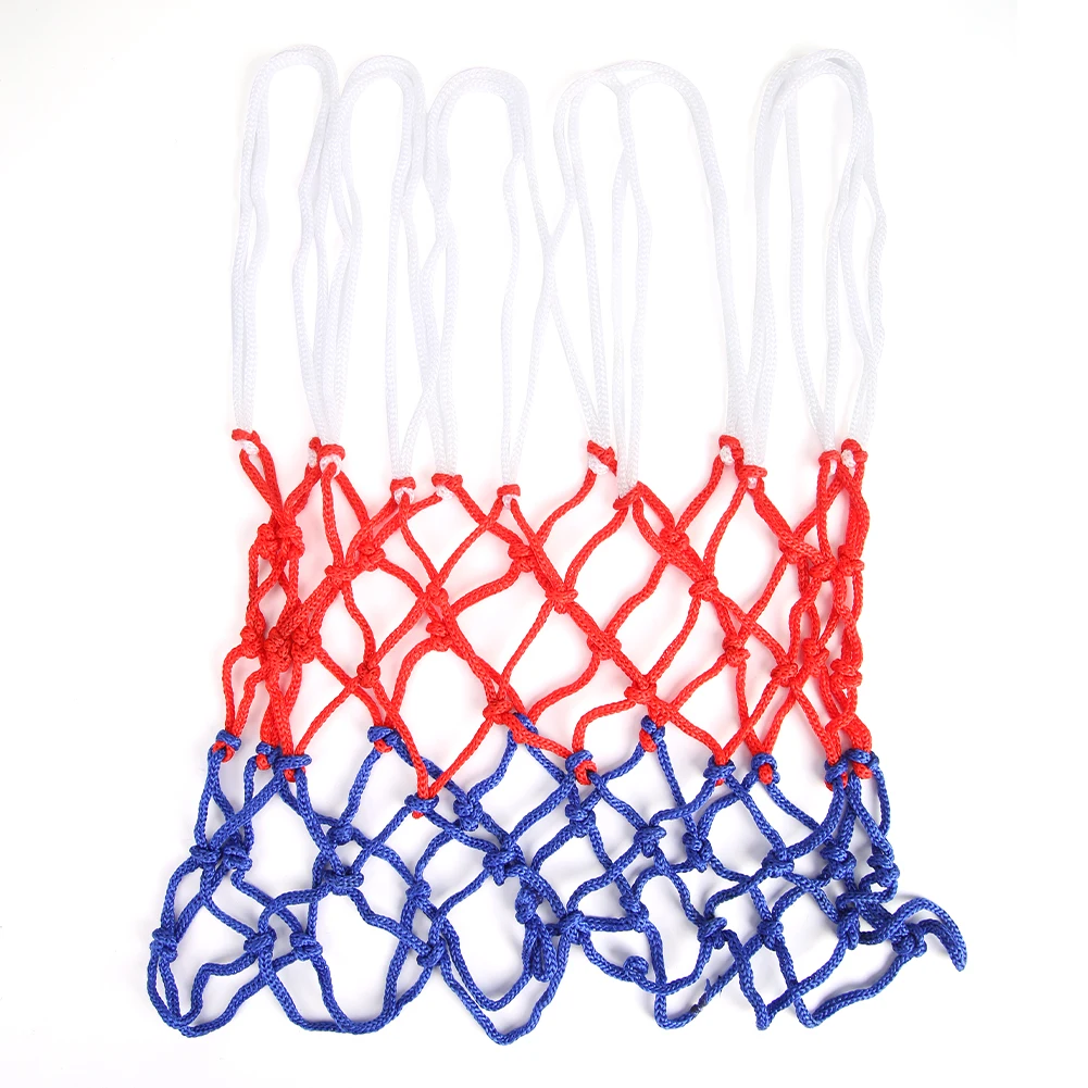 Basketball Basket Outdoor Sports Basketball Rim Net Standard Basketball Net Mesh All-Weather Tri-Color Sports Entertainment