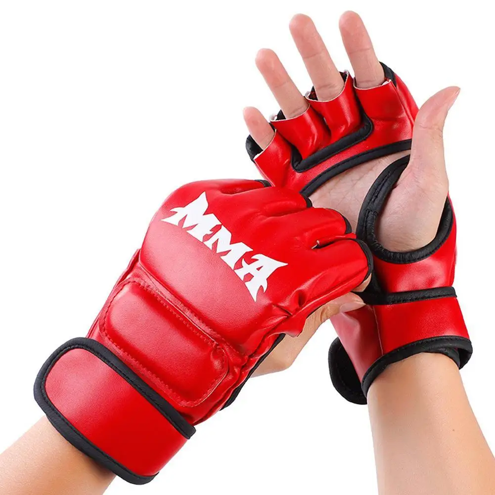 Boxing Training Half-Finger Gloves Muay Thai Kickboxing Sport Competition Gloves Grappling Sanda Combat