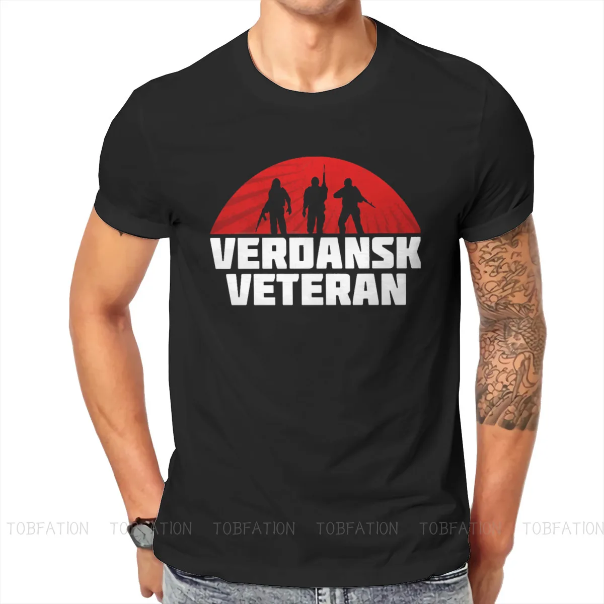 COD Warzone Game Newest TShirt for Men Verdansk Veteran Round Neck Basic T Shirt Personalize Gift Clothes OutdoorWear 6XL