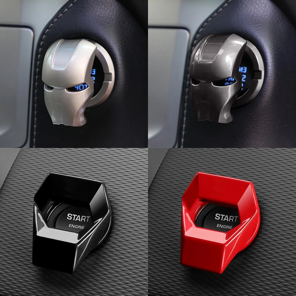 Car Interior Engine Start Stop Switch Button Cover Decorative For Renault Clio 4 Logan Megane 2 3 Koleos Scenic Car Accessories